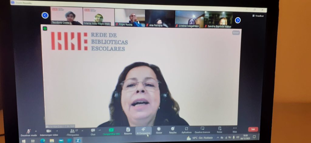 Participação na Ação de Formação em regime online “PORTAL RBE: PARA UMA PRÁTICA SUSTENTADA”