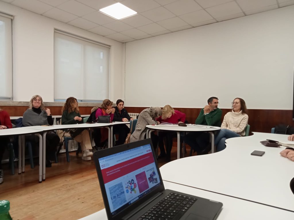 Grupo de Trabalho das Bibliotecas de Famalicão (GTBF) em reunião na EB de Delães