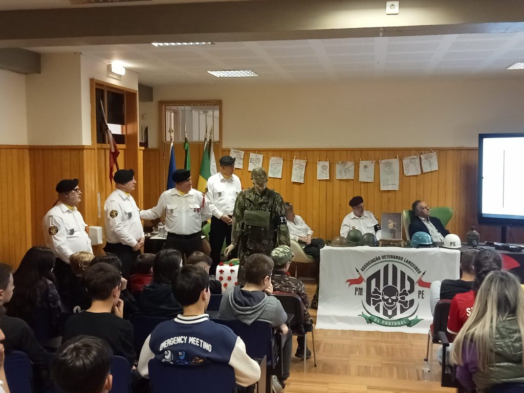 Palestra promovida pela Associação Veteranos Lanceiros de Portugal para o 9.º ano