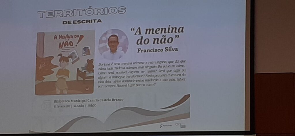 Apresentação do livro de Francisco André Silva intitulado ” A MENINA DO NÃO ” na BMCCB