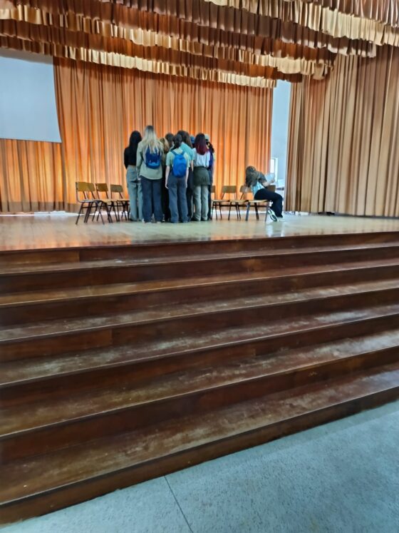 A EB Oliveira  Santa Maria foi ao teatro