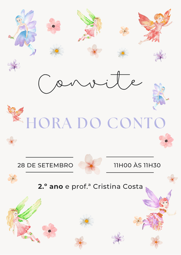 Convite HORA do CONTO