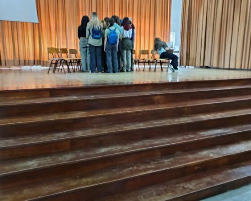 A EB Oliveira  Santa Maria foi ao teatro