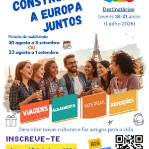 Inscrições abertas para o Novo Projeto Erasmus+ “Construindo a Europa Juntos”