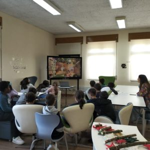 Hora do conto na escola sede