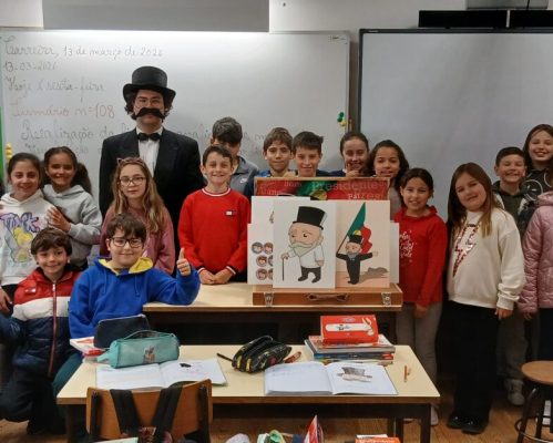 Bernardino Machado visita a EB Carreira